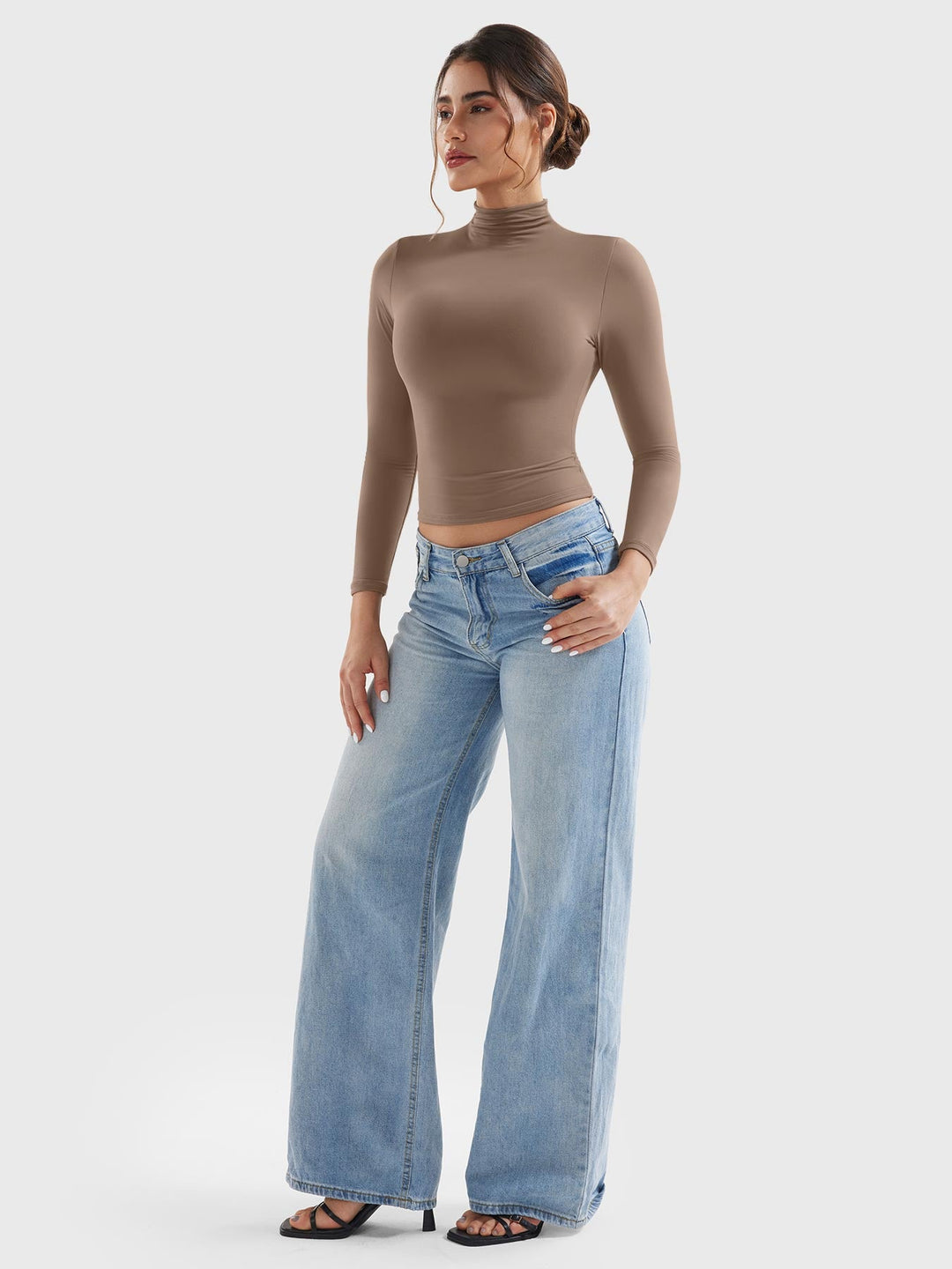 Vorti Sariah Turtle Neck Long Sleeves Shirts