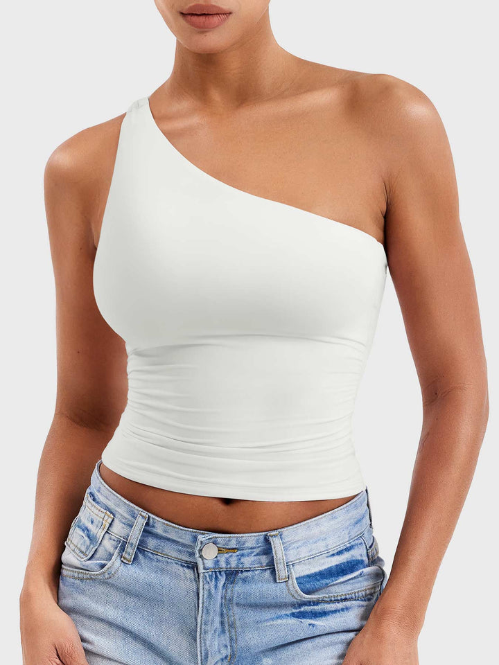 Vorti Fanciy One Shoulder Tank Top