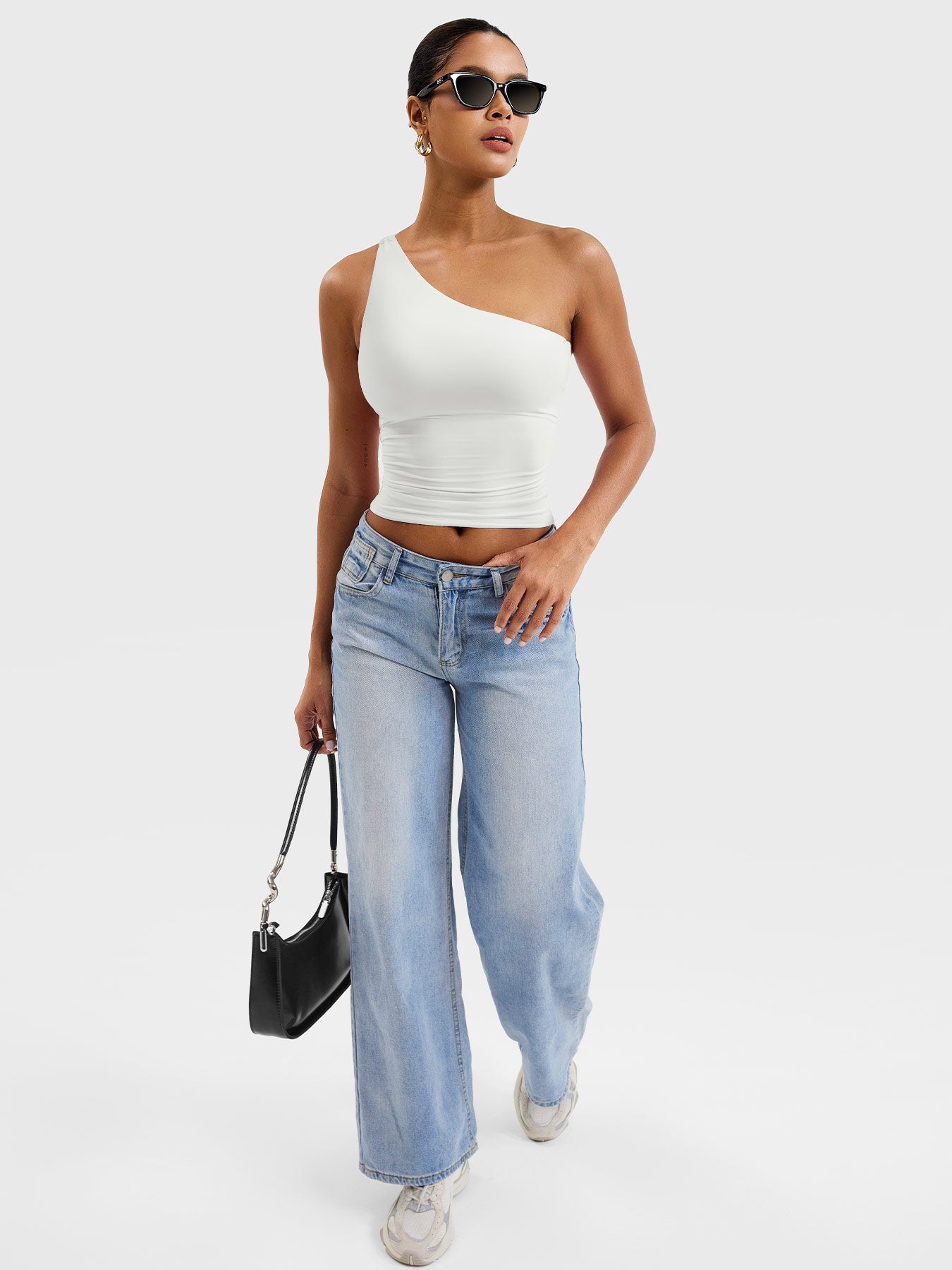 Vorti Fanciy One Shoulder Tank Top