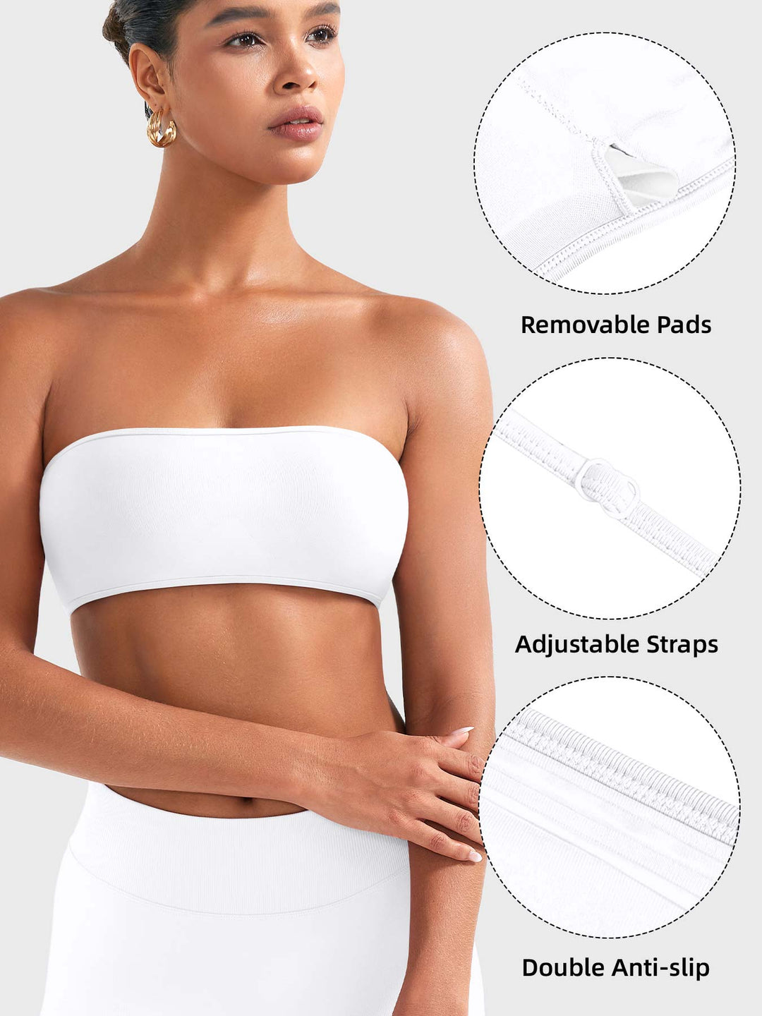 Vorti Alvna SoftHue Bandeau Sports Bra