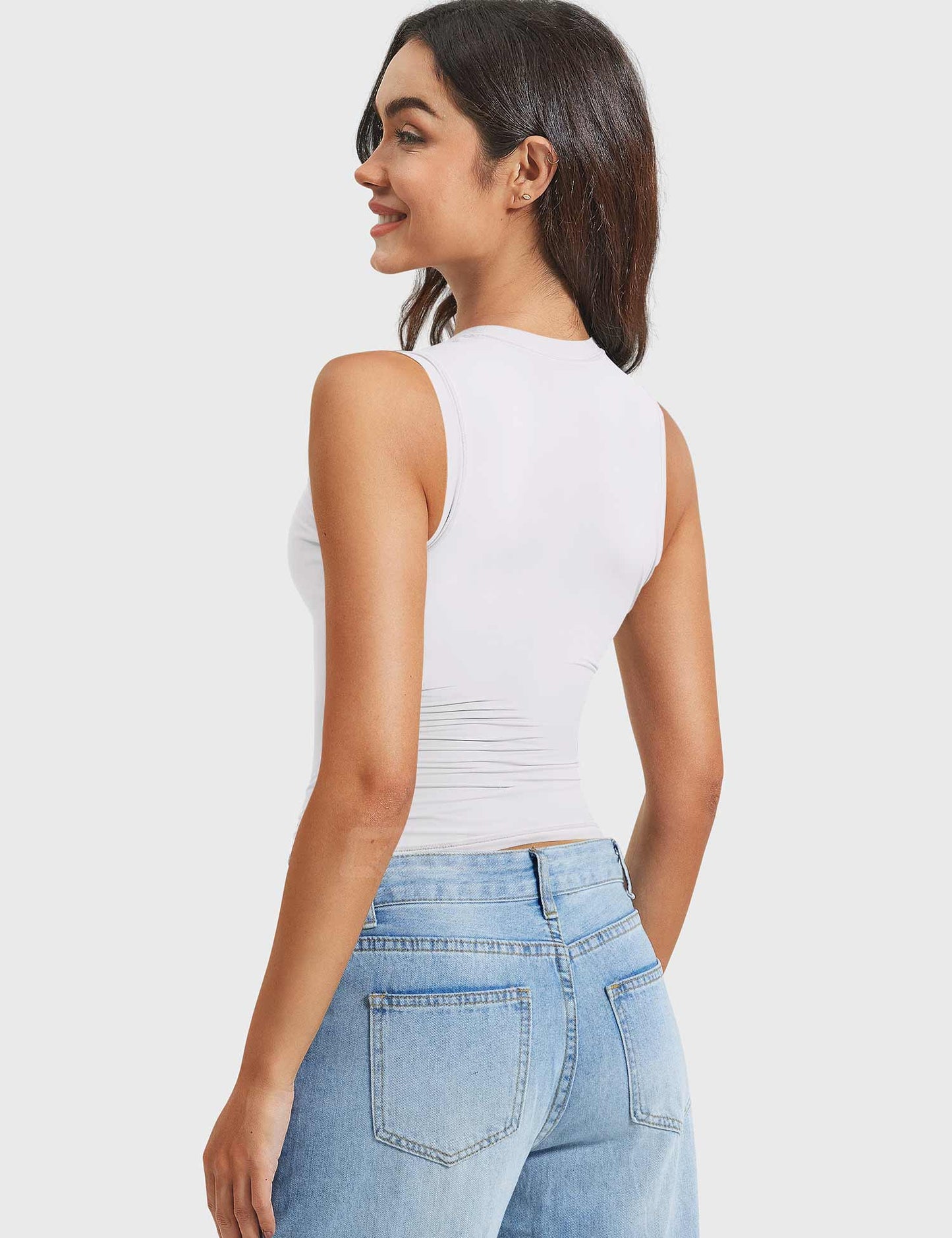 Vorti Sweeney Mock Neck Tank