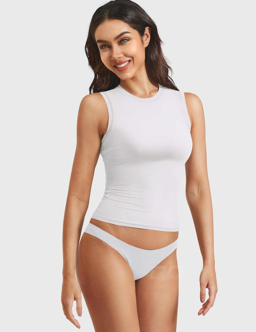 Vorti Sweeney Mock Neck Tank