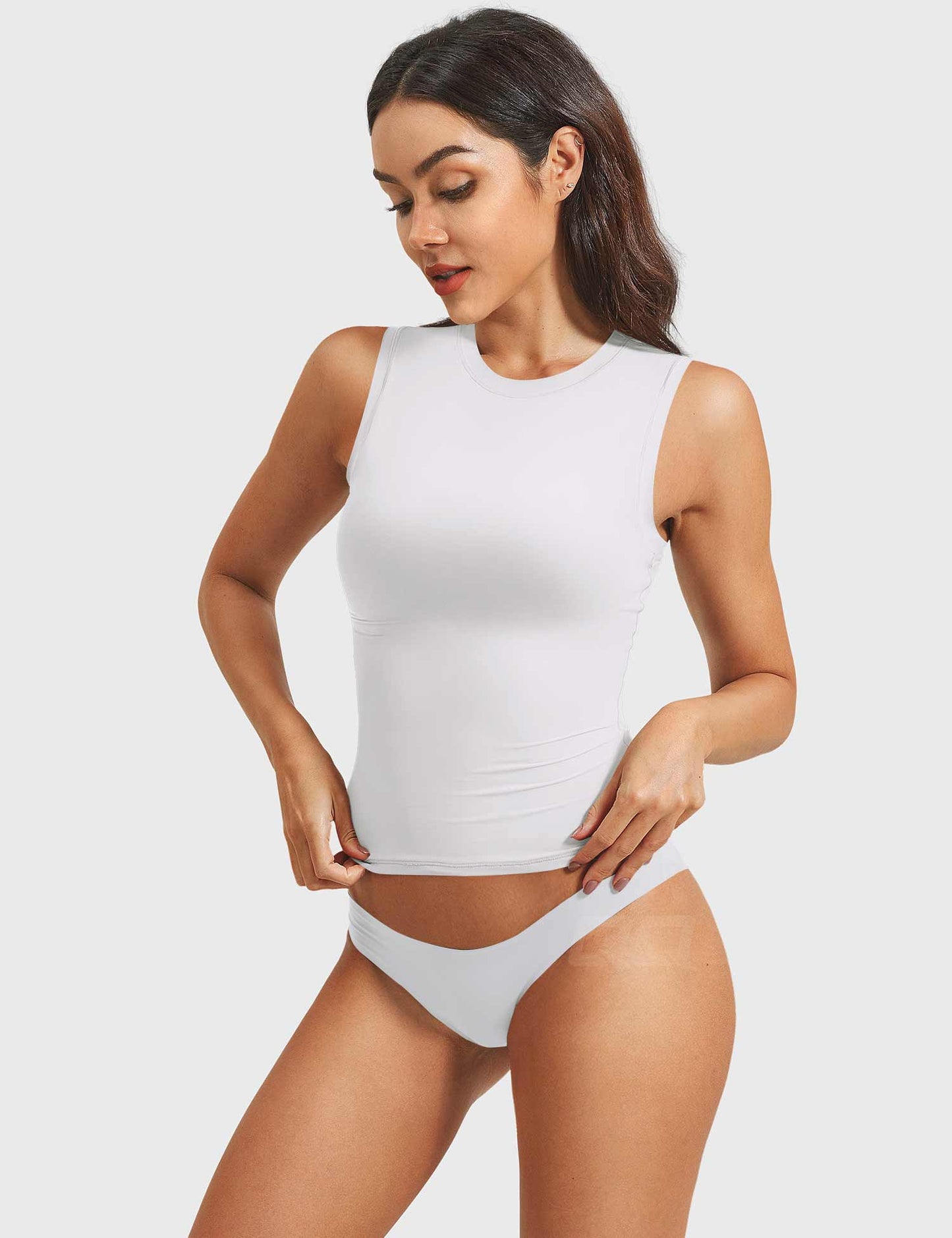 Vorti Sweeney Mock Neck Tank