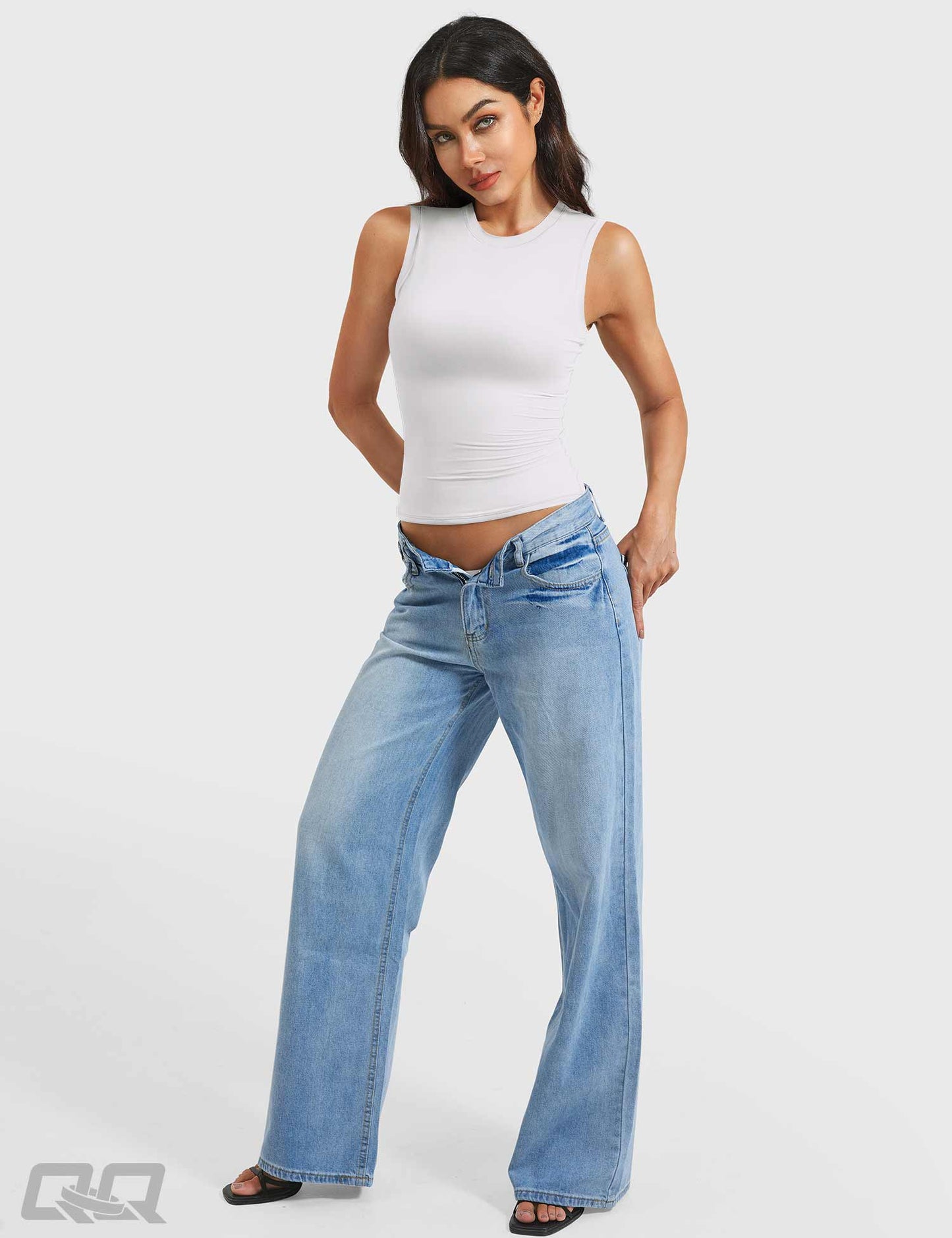 Vorti Sweeney Mock Neck Tank