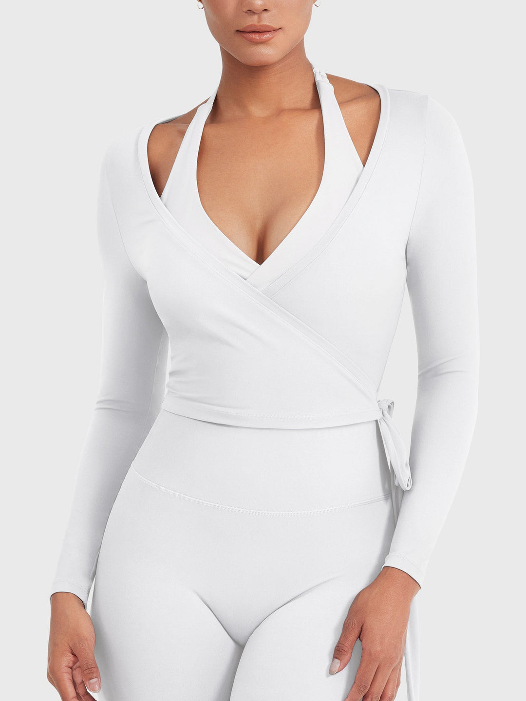 Vorti Michelie Long Sleeve Ballet Wrap Top