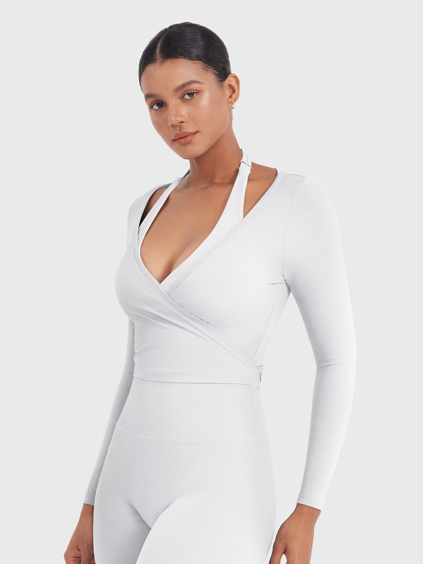 Vorti Michelie Long Sleeve Ballet Wrap Top