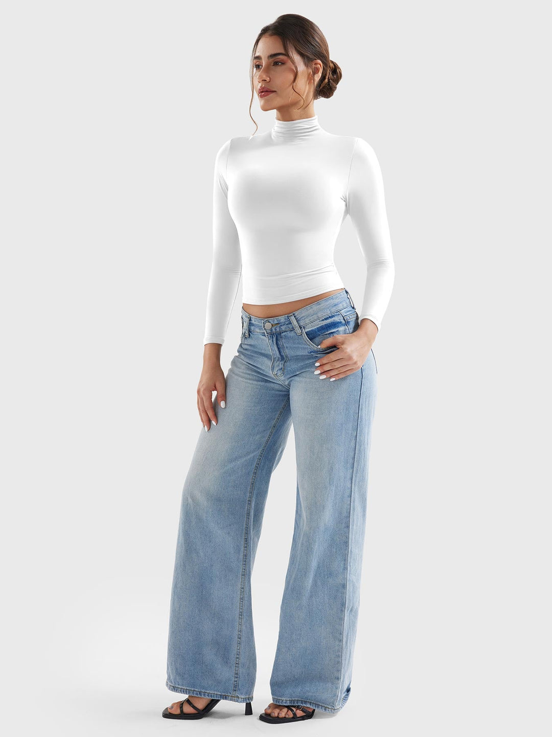 Vorti Sariah Turtle Neck Long Sleeves Shirts