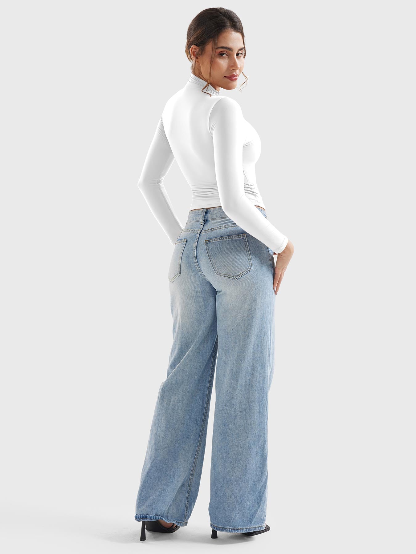 Vorti Sariah Turtleneck Long-Sleeve Shirts