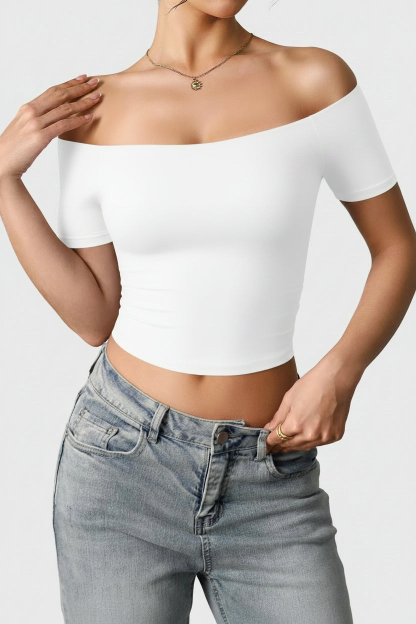 Vorti Luzlie Off Shoulder Short Sleeves