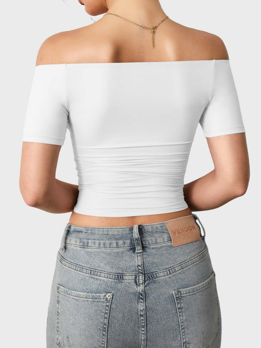 Vorti Luzlie Off Shoulder Short Sleeves