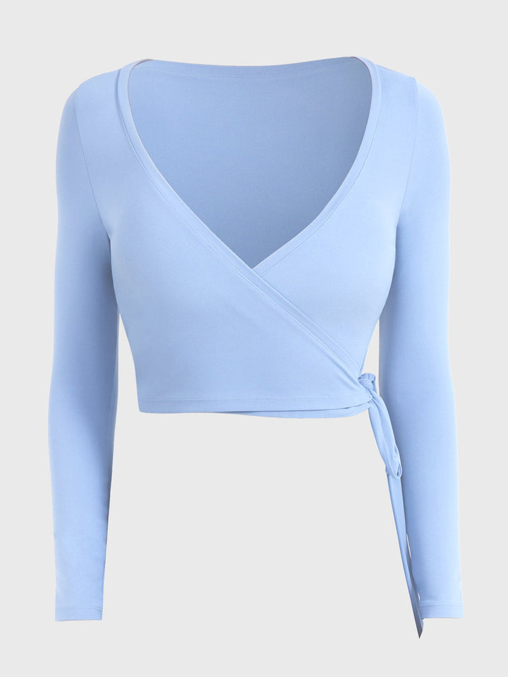 Vorti Michelie Long Sleeve Ballet Wrap Top