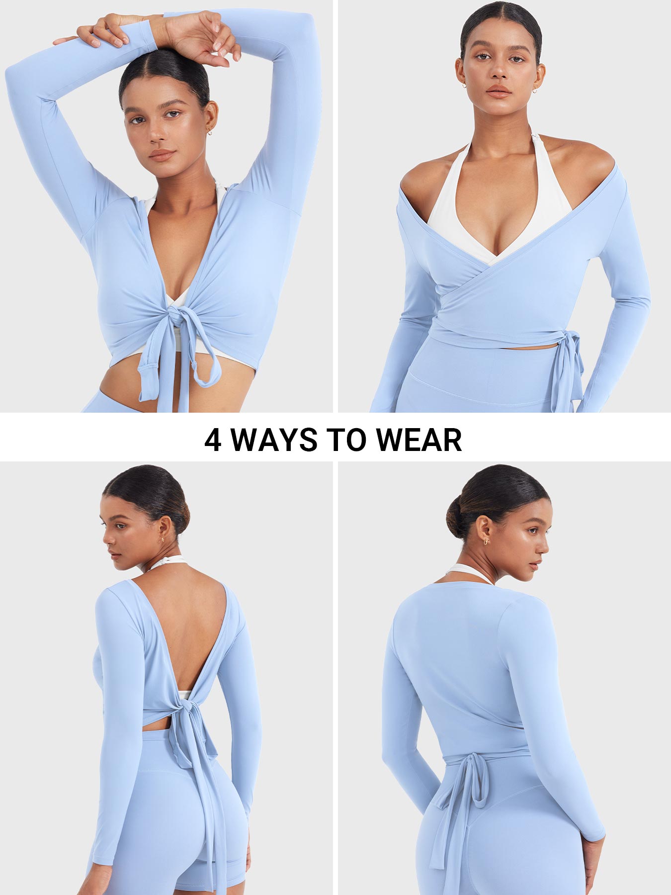 Vorti Michelie Long Sleeve Ballet Wrap Top