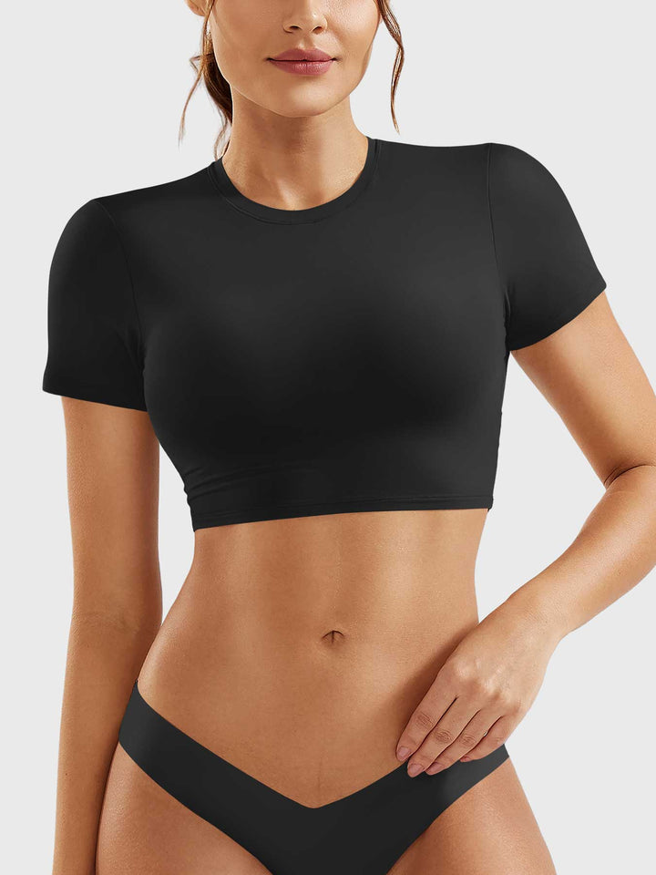 Vorti Colin Short Sleeves Crop Top