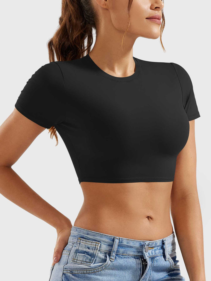 Vorti Colin Short Sleeves Crop Top
