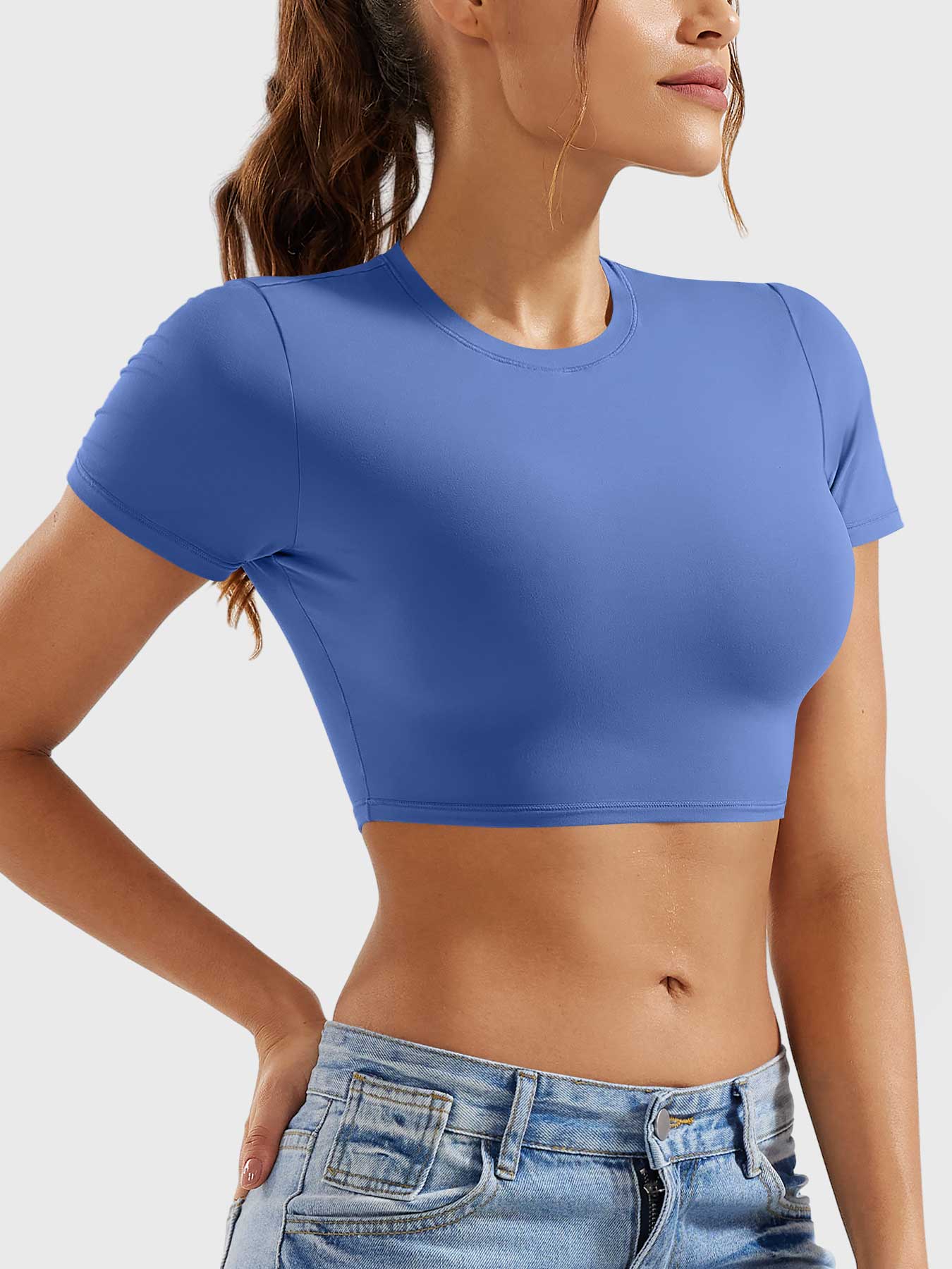 Vorti Colin Short Sleeves Crop Top