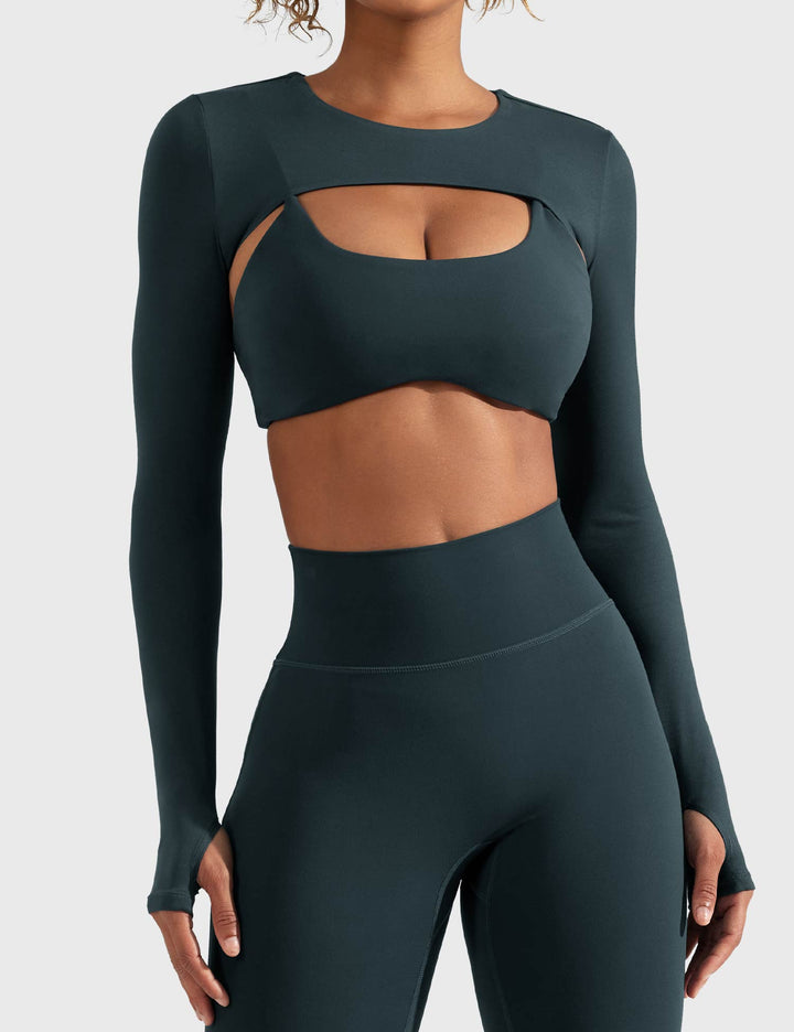 Vorti Crissy Long Sleeve Bolero Shrug