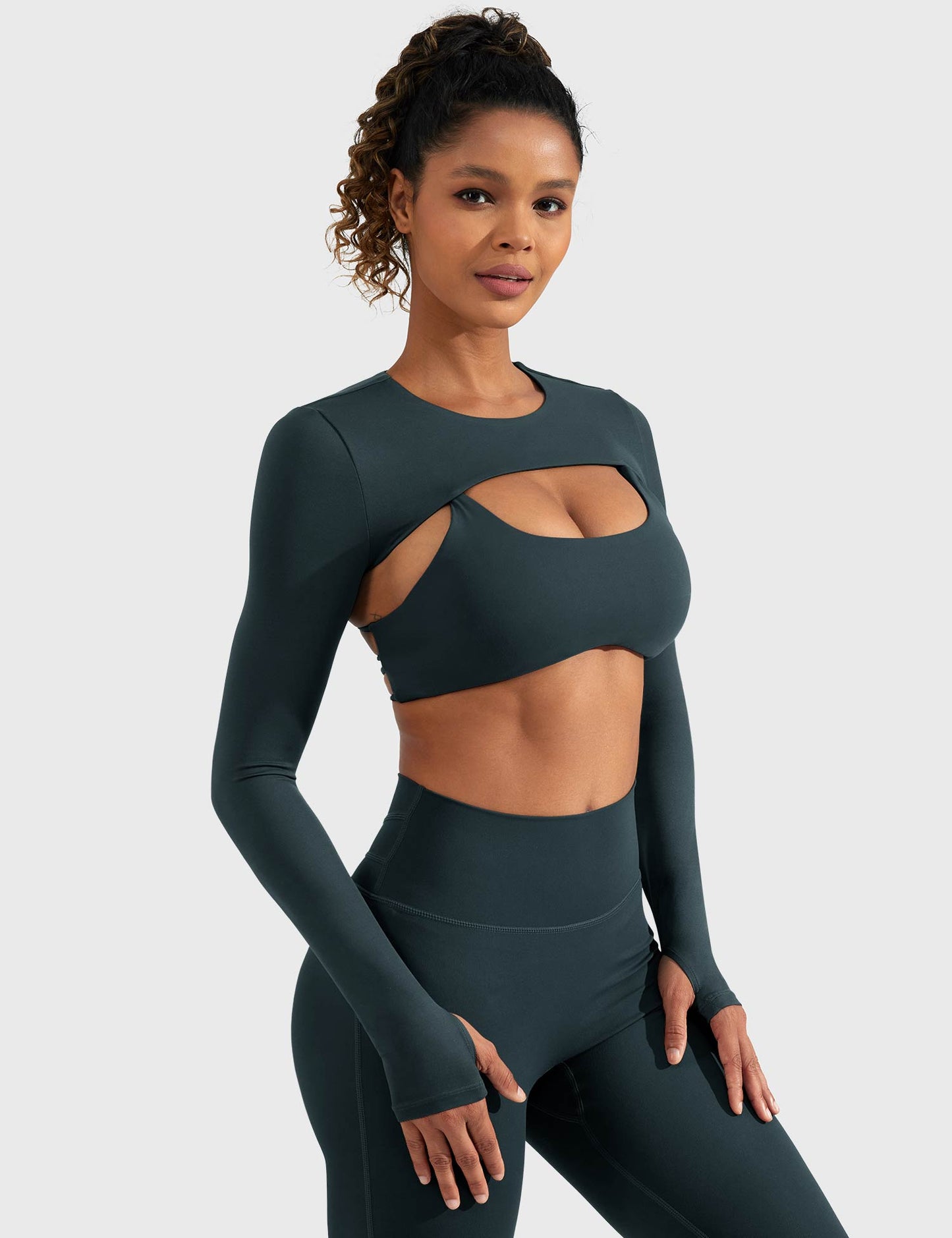 Vorti Crissy Long Sleeve Bolero Shrug