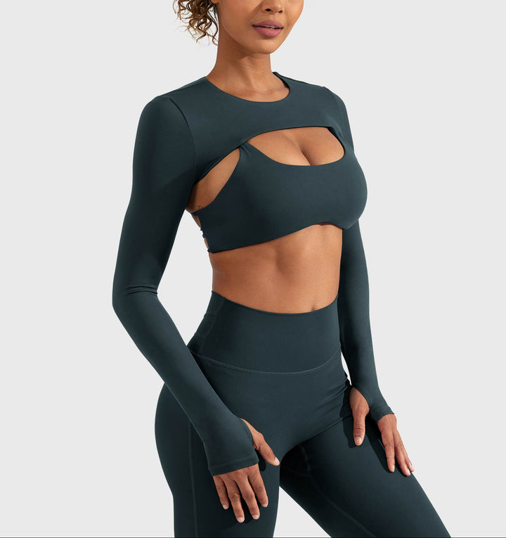 Vorti Crissy Long Sleeve Bolero Shrug