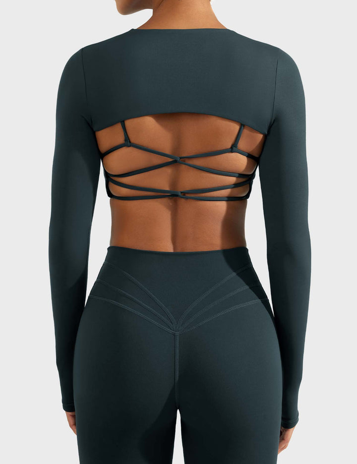Vorti Crissy Long Sleeve Bolero Shrug