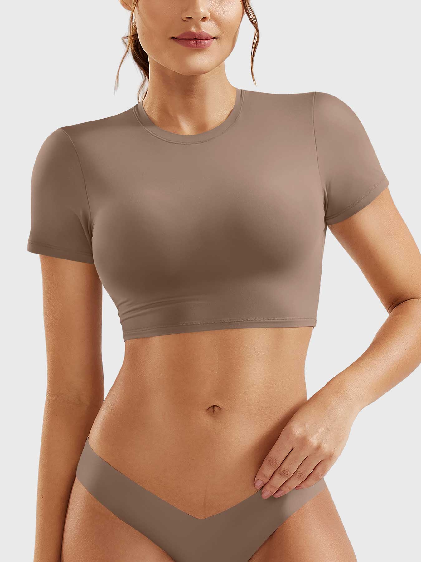 Vorti Colin Short Sleeves Crop Top