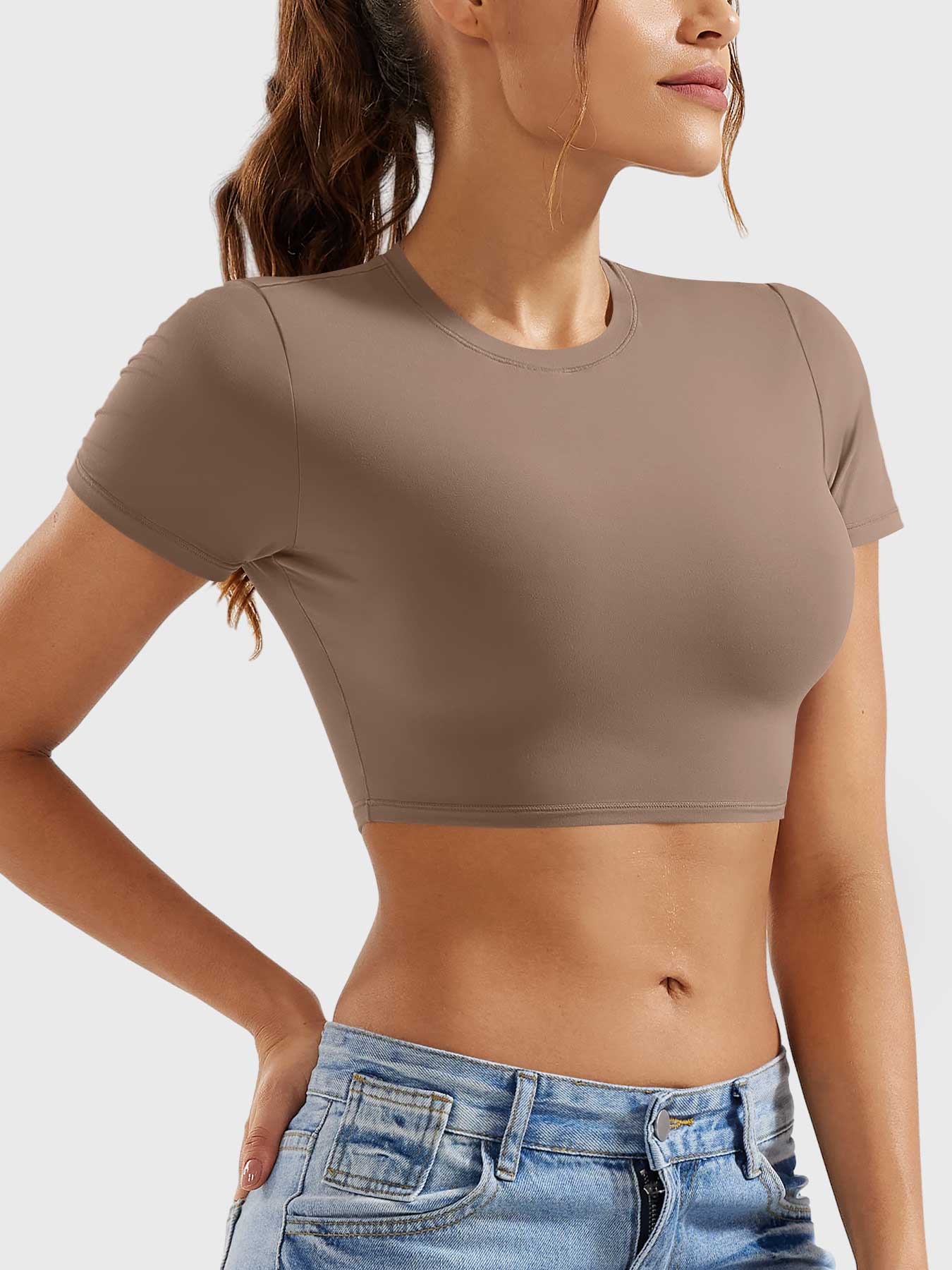 Vorti Colin Short Sleeves Crop Top