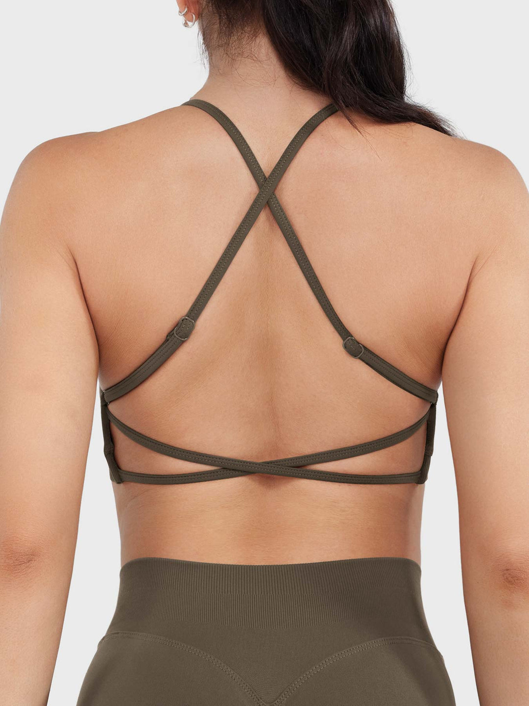 Vorti Acuffny High Neck Backless Sports Bra