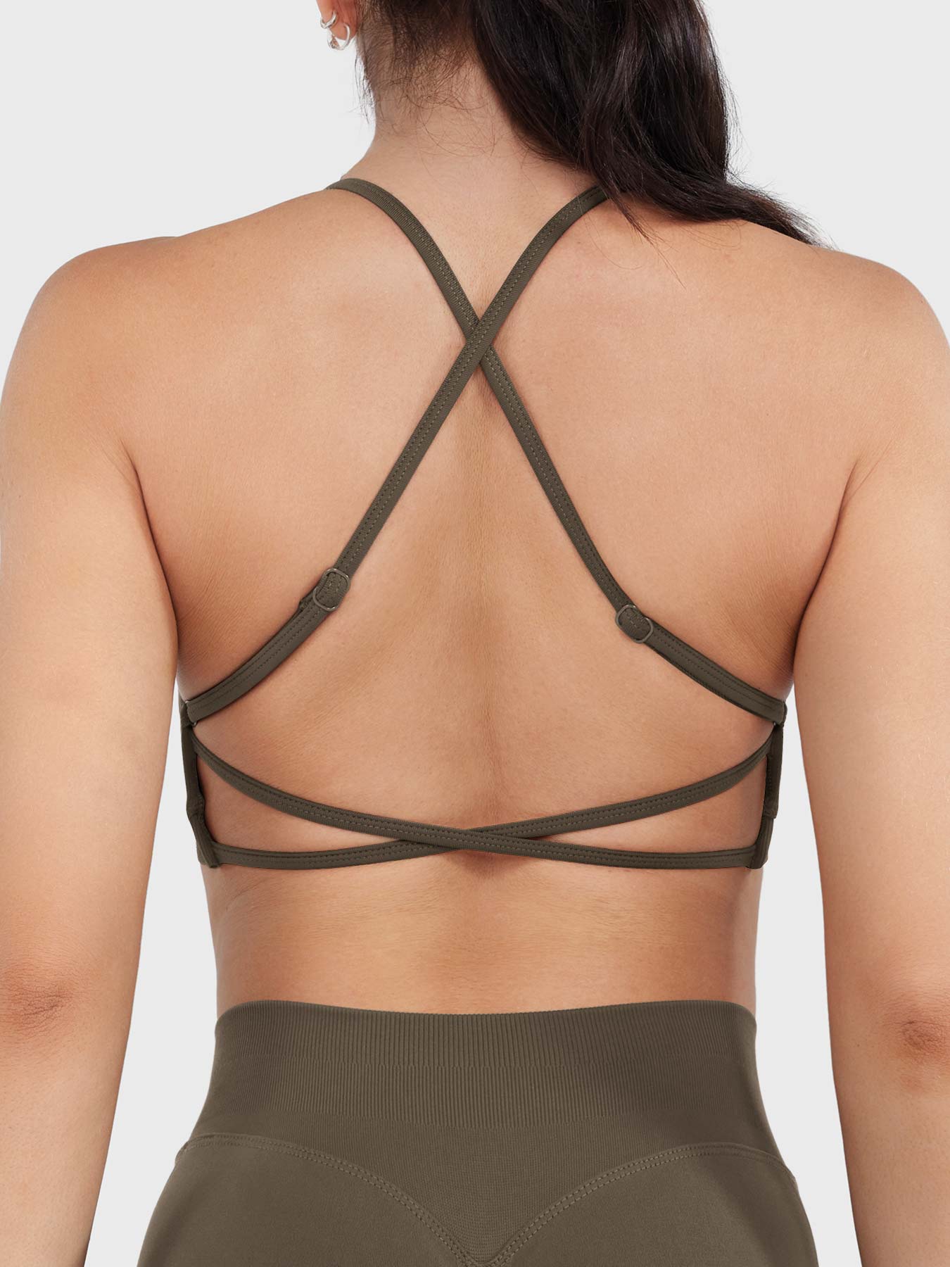 Vorti Acuffny High Neck Backless Sports Bra