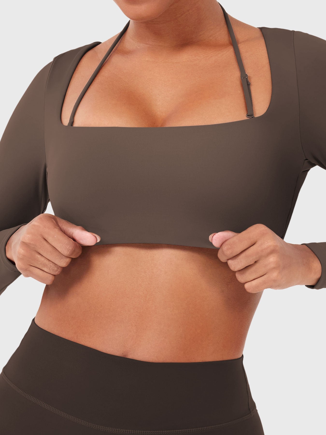 Vorti Violie Long Sleeve Crop Top