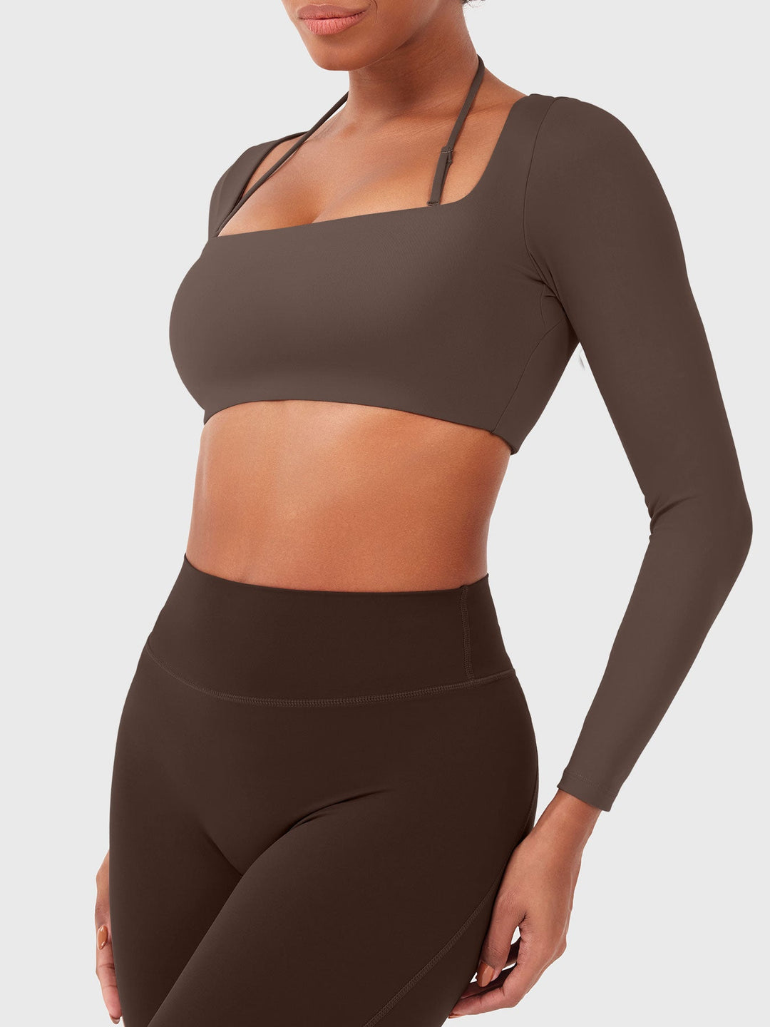 Vorti Violie Long Sleeve Crop Top