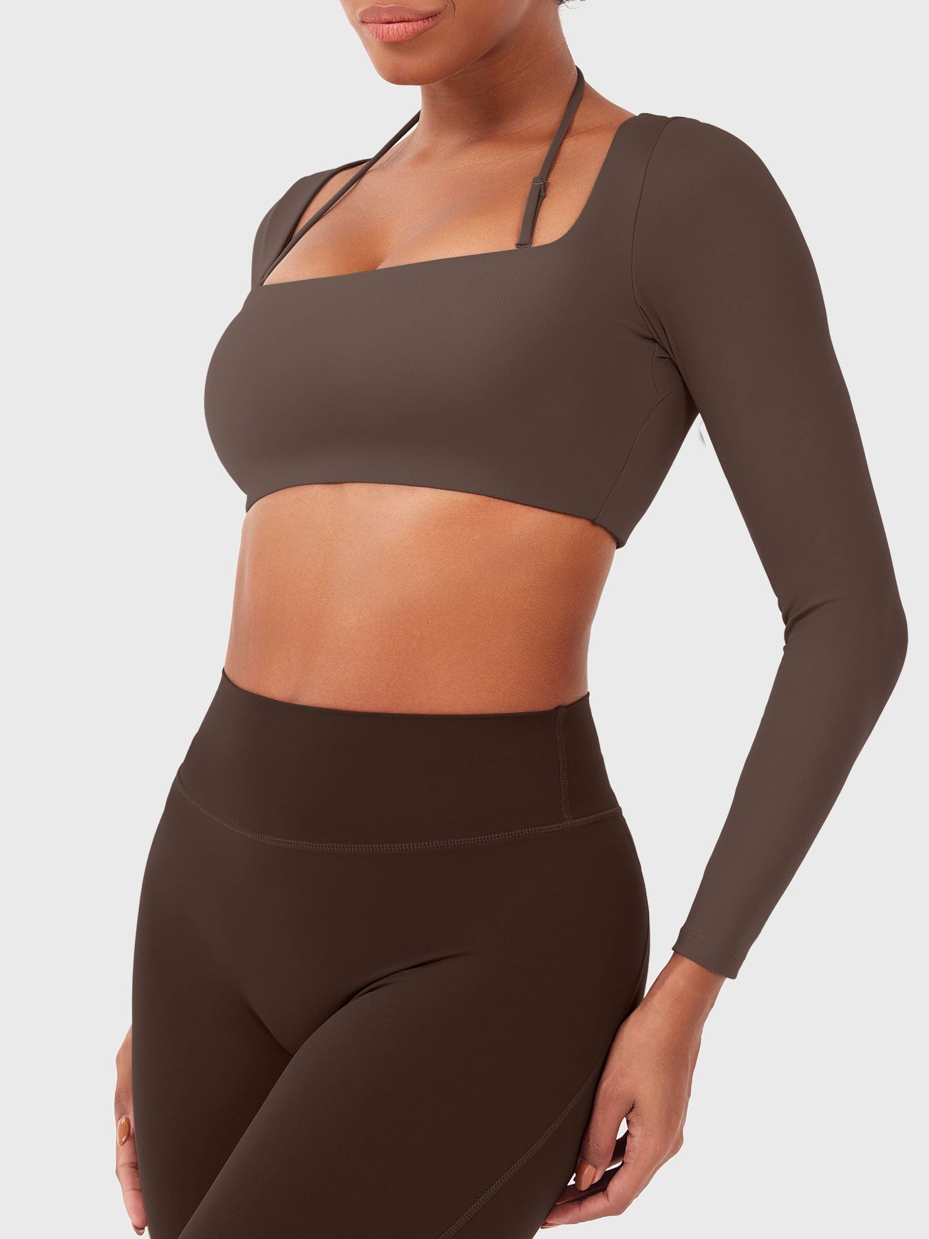 Vorti Violie Long Sleeve Crop Top