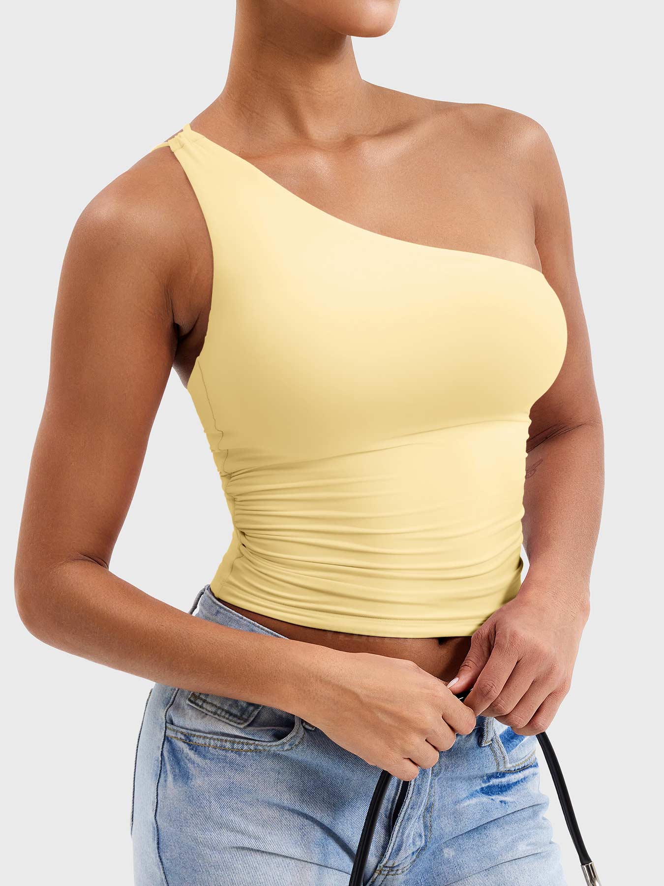 Vorti Fanciy One Shoulder Tank Top