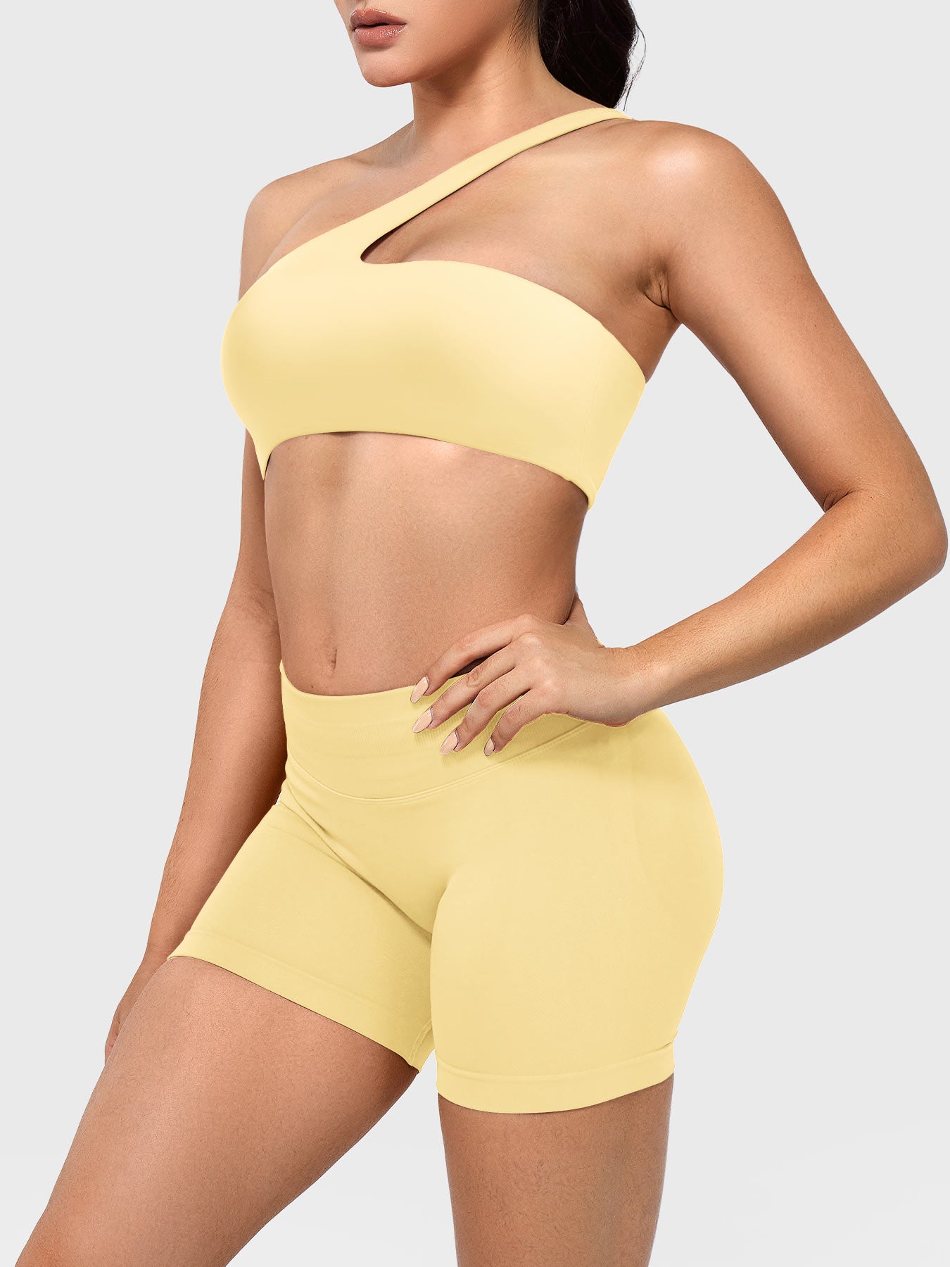 Vorti Claranie One Shoulder Sports Bra