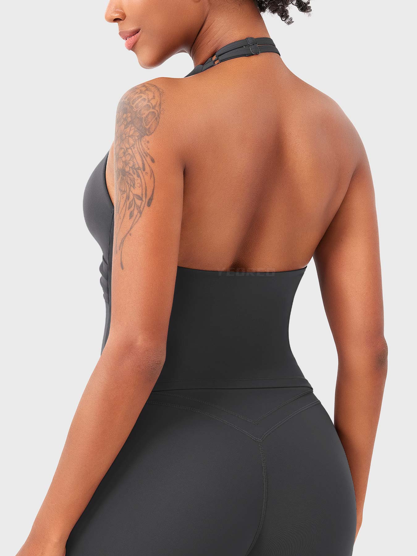 Vorti Elevine V Neck Halter Tank