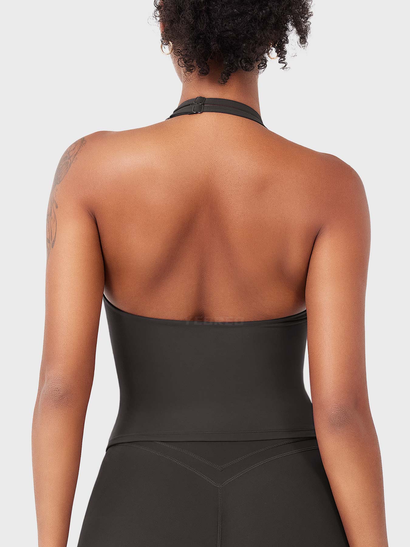 Vorti Elevine V Neck Halter Tank
