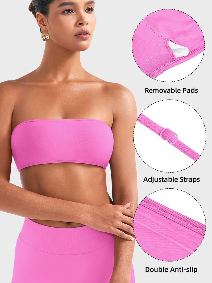 Vorti Alvna SoftHue Bandeau Sports Bra
