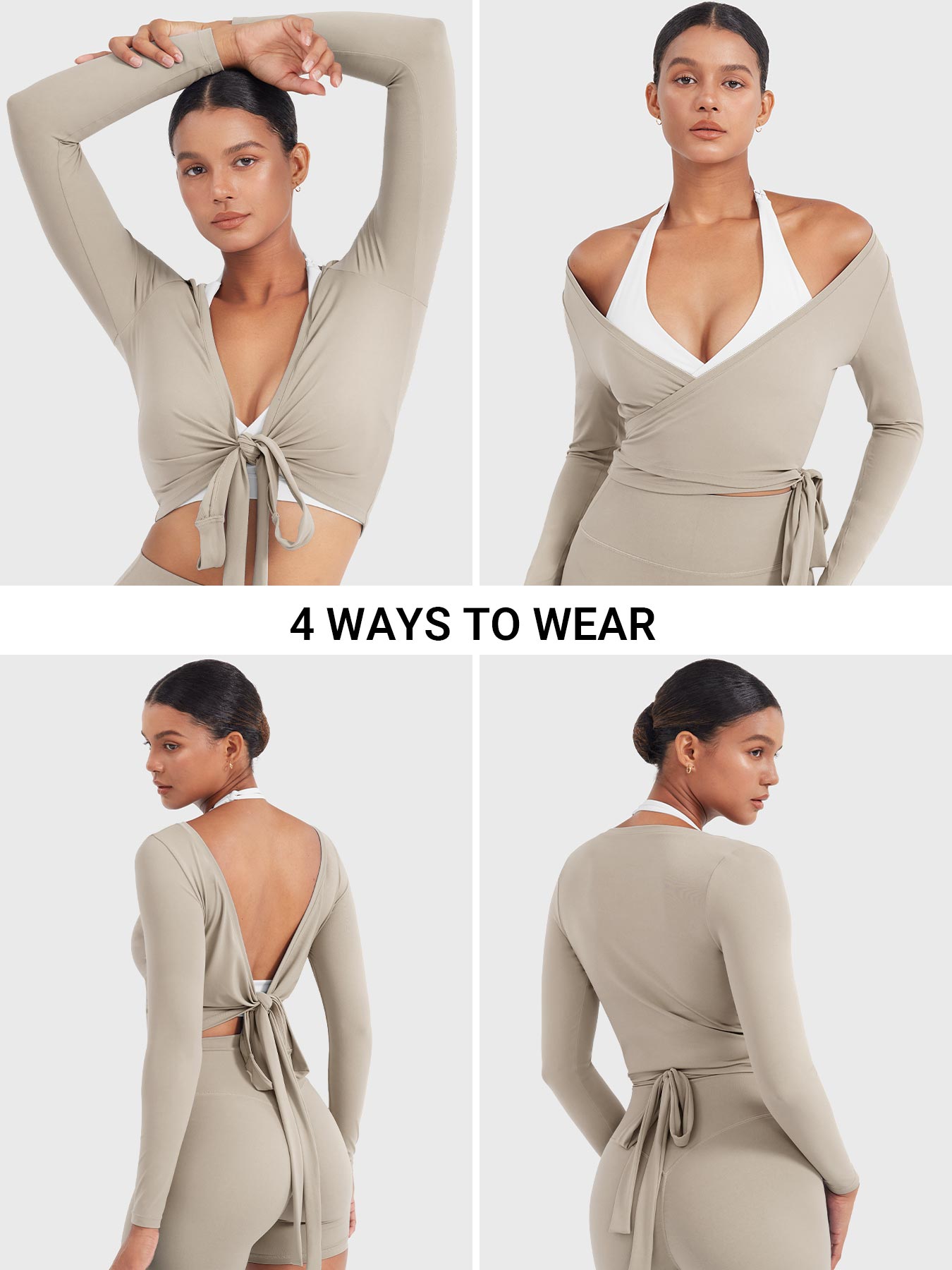 Vorti Michelie Long Sleeve Ballet Wrap Top