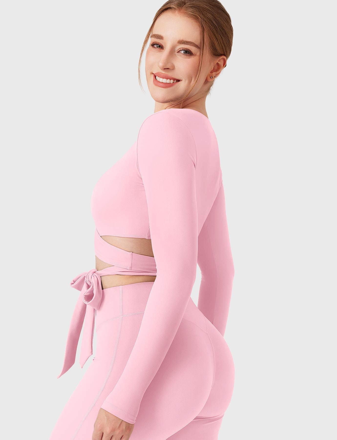 Vorti Dagney Long Sleeve Ballet Wrap Top