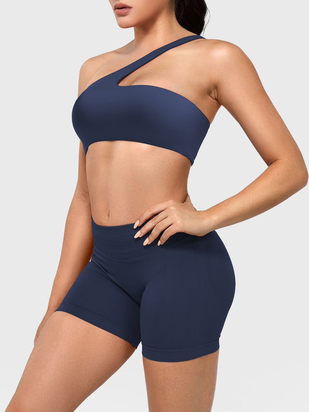 Vorti Claranie One Shoulder Sports Bra