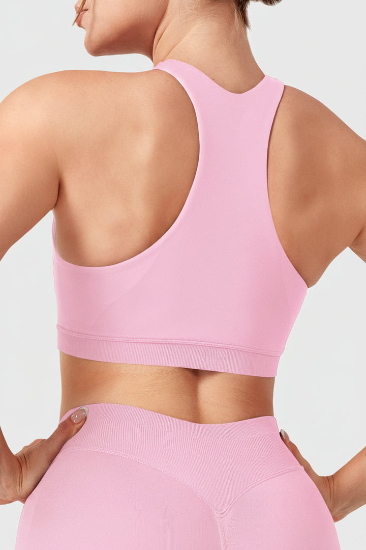 Vorti Seamless Racerback Sports Bra Pink