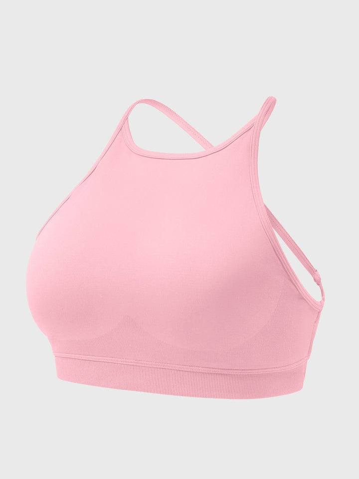 Vorti Acuffny High Neck Backless Sports Bra