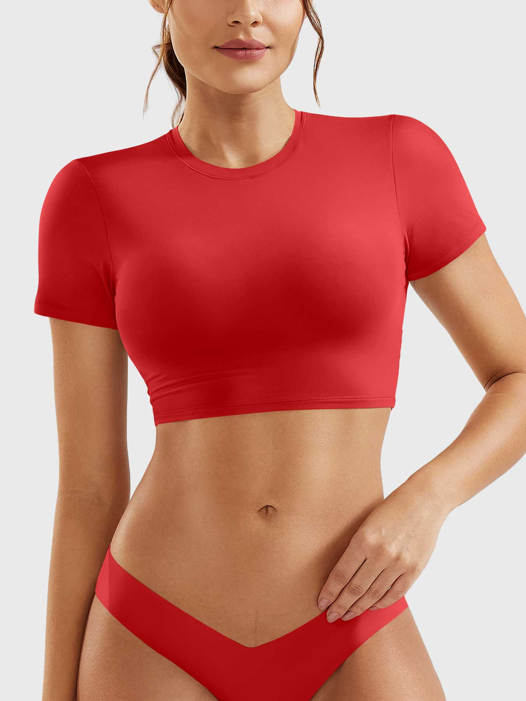 Vorti Colin Short Sleeves Crop Top
