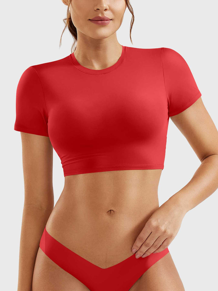 Vorti Colin Short Sleeves Crop Top