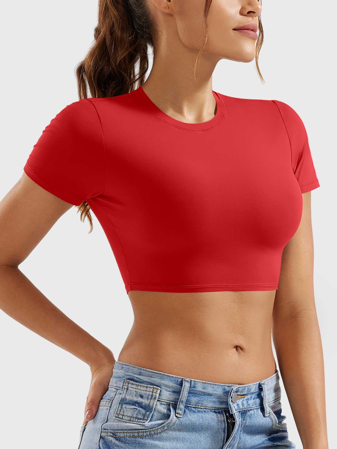 Vorti Colin Short Sleeves Crop Top