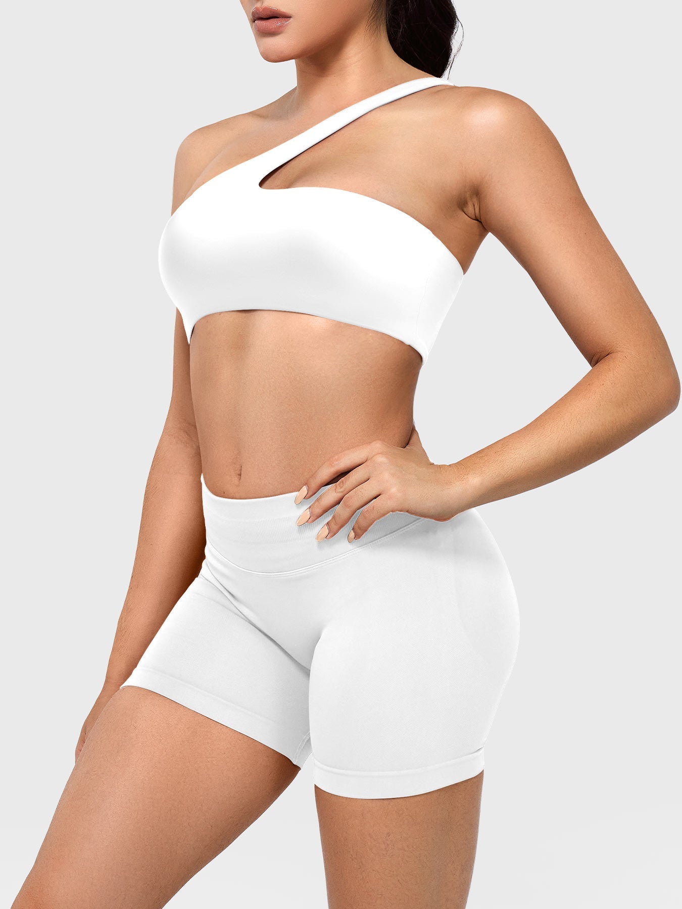 Vorti Claranie One Shoulder Sports Bra