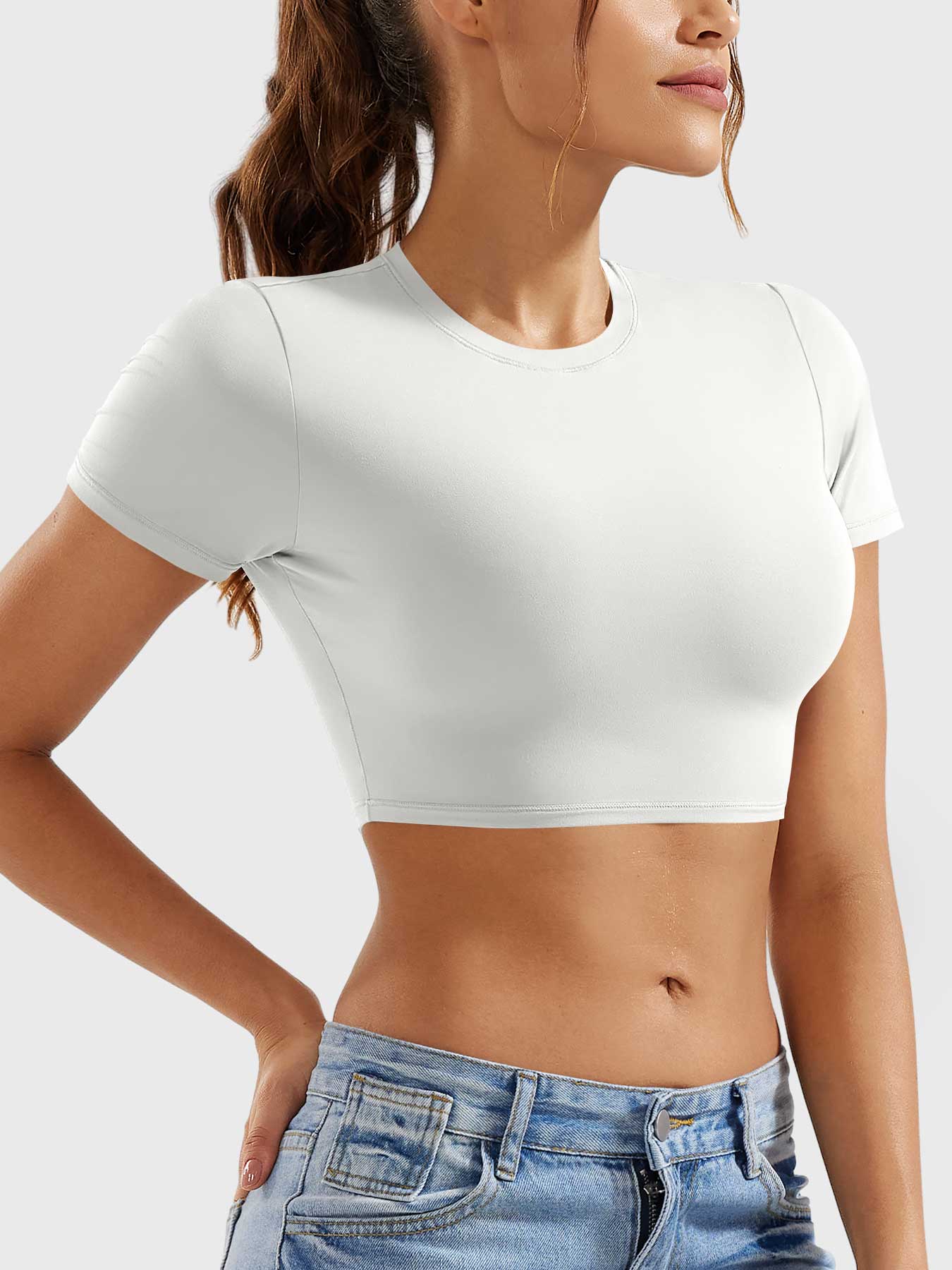 Vorti Colin Short Sleeves Crop Top