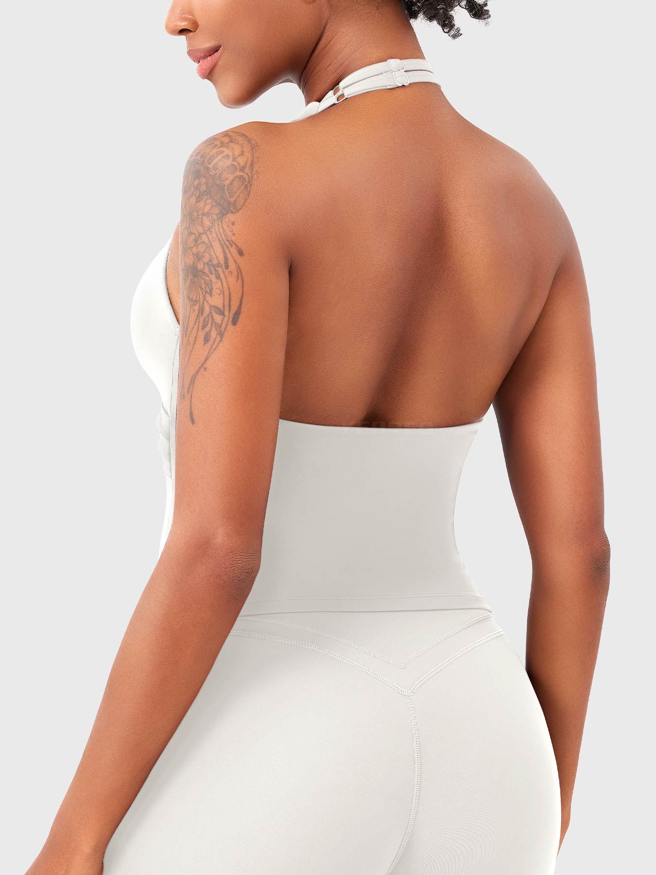 Vorti Elevine V Neck Halter Tank