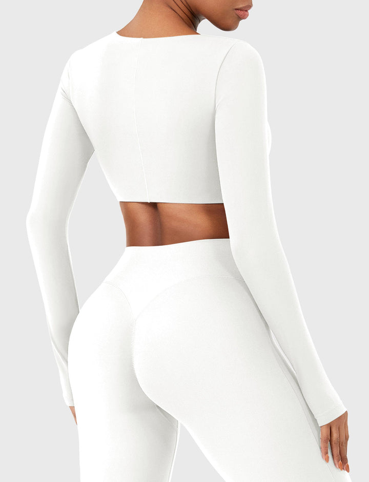 Vorti Agantha Ruched Long Sleeve Top