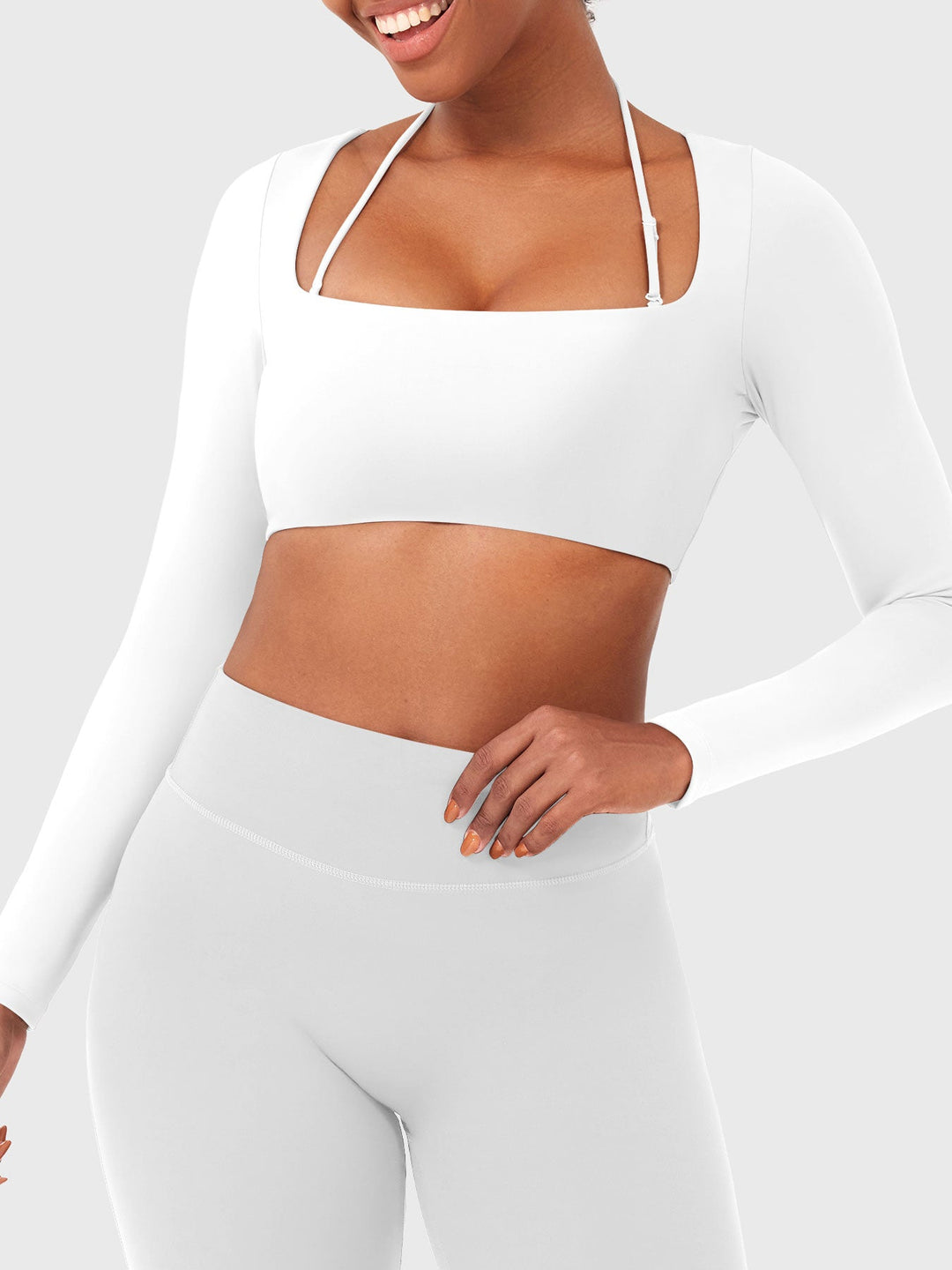 Vorti Violie Long Sleeve Crop Top