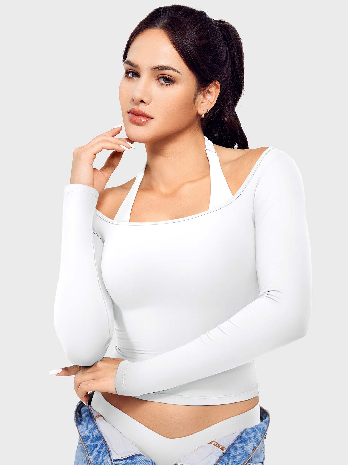 Vorti Arleney Square Neck Long Sleeve