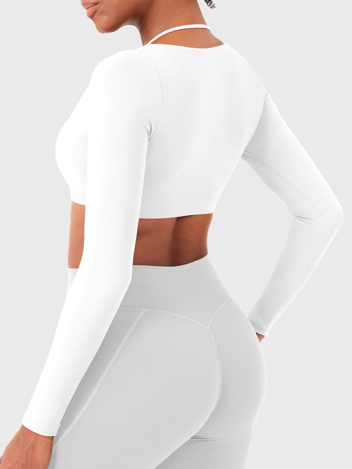 Vorti Violie Long Sleeve Crop Top